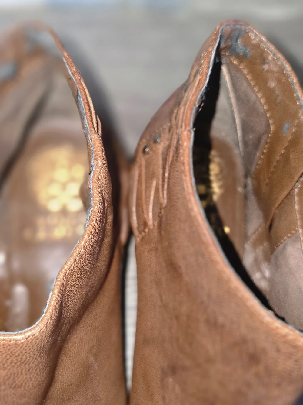 Vince Camuto Brown Leather Ankle Booties